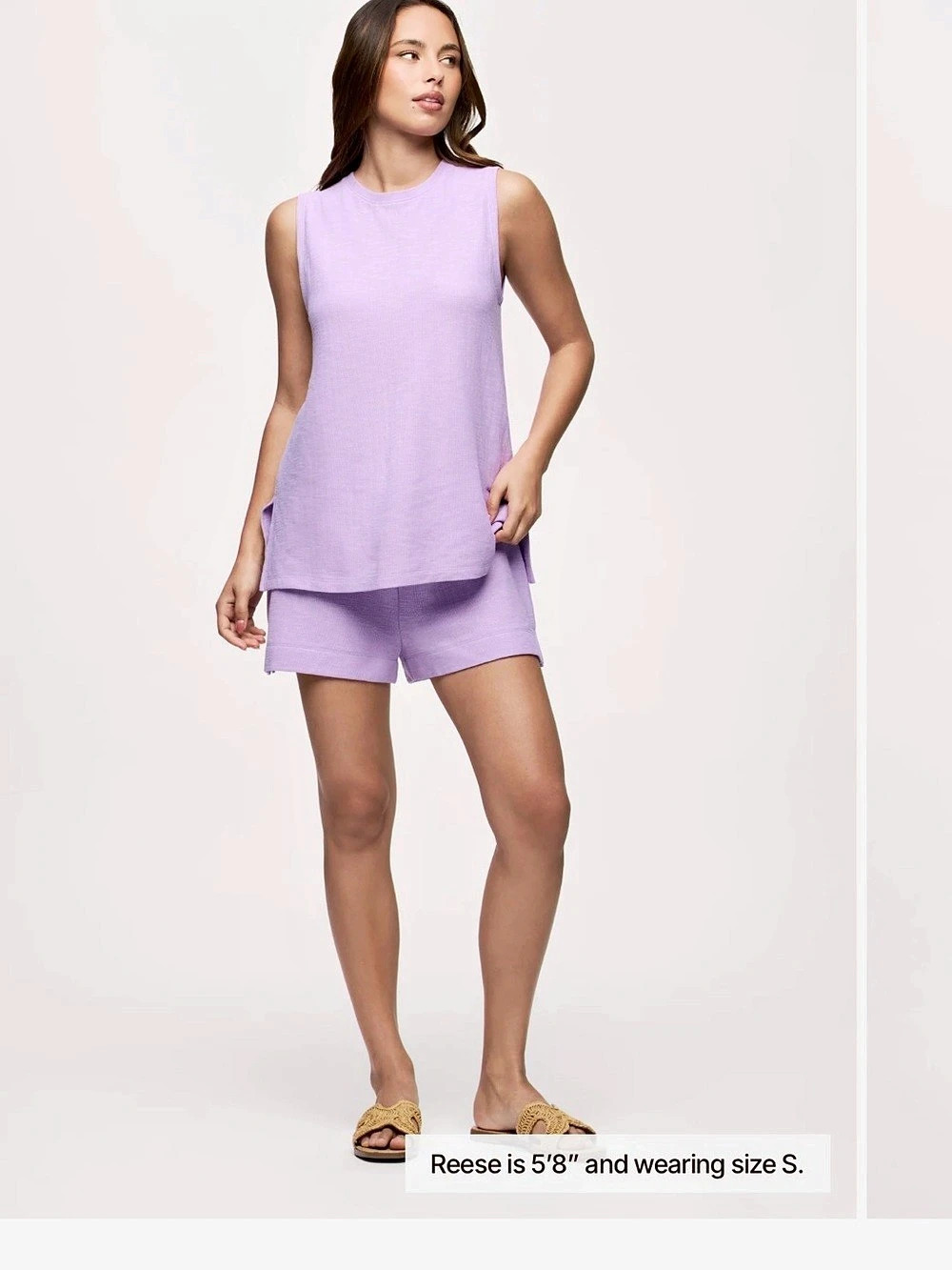 NWT Nuuds Resort Sweat Short and Tank Set